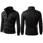Men’s Fleece Plain Jacket – Mexican Style Black Winter Wear (1 Pc)