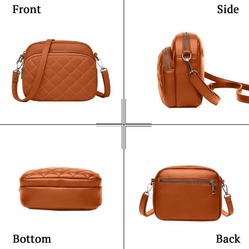 Chic Brown PU Leather Embroidered Women’s Shoulder Bag – Stylish Handbag C-AR-7