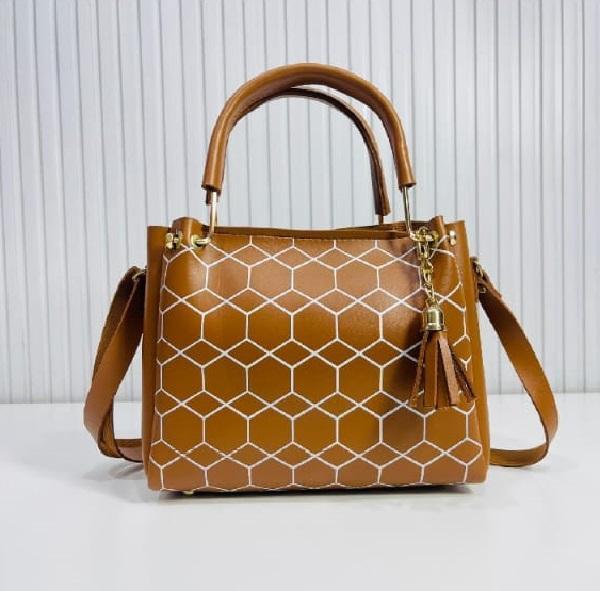 Women’s PU Leather Printed Shoulder Bag – Stylish Handbag in Multiple Colours